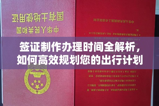 鲁甸签证制作办理时间全解析，如何高效规划您的出行计划